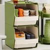Multipurpose Teabag Display Case Portable PP Storage Box With Pull Out Drawer for Office or Home Countertop Use