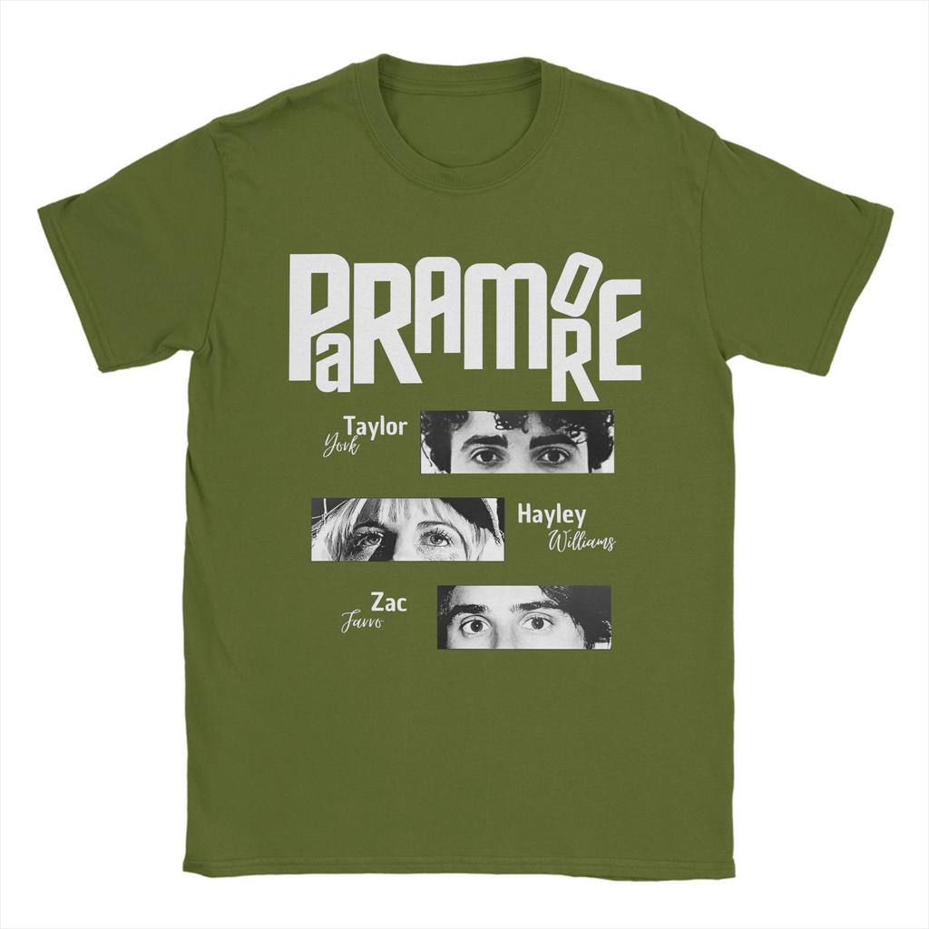 Rockband Paramore T-Shirts Herren Lustige Reine Baumwoll-Tees Rundhals Kurzarm T-Shirt Neuankömmling Kleidung