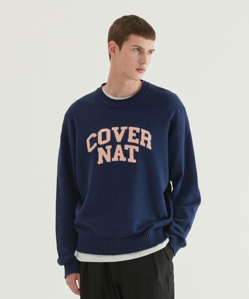 COVERNAT Arch Logo Knit Navy