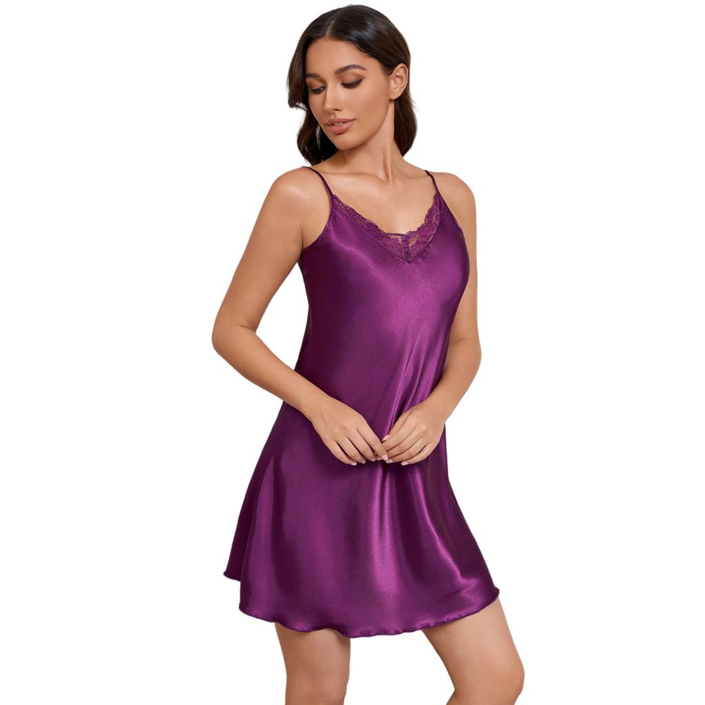 1011 New Herushi Summer Cool Wind V-Neck Short Suspender Sexy Slim Home Dress