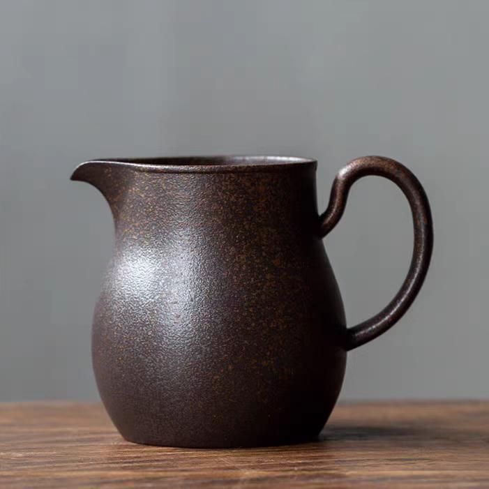 Fırın Değişimi Seramik Filtre Fincanlı Retro Seramik Pour Over Kahve Demleme Seti