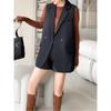 Tooxika New Two-button Solid Color Vest For Spring And Autumn Outerwear Suit Jacket