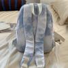 Schoolbag New High-value, Fresh and Sweet Literary Tie-dye Backpack, Lightweight Spring Outing for Junior High School Students, Mountaineering 