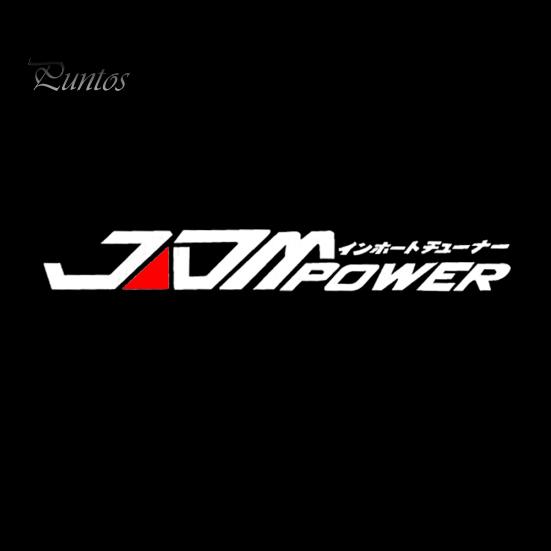 JDM POWER Car Sticker Window Bumper Decal for Toyota Honda Volkswagen Mitsubishi
