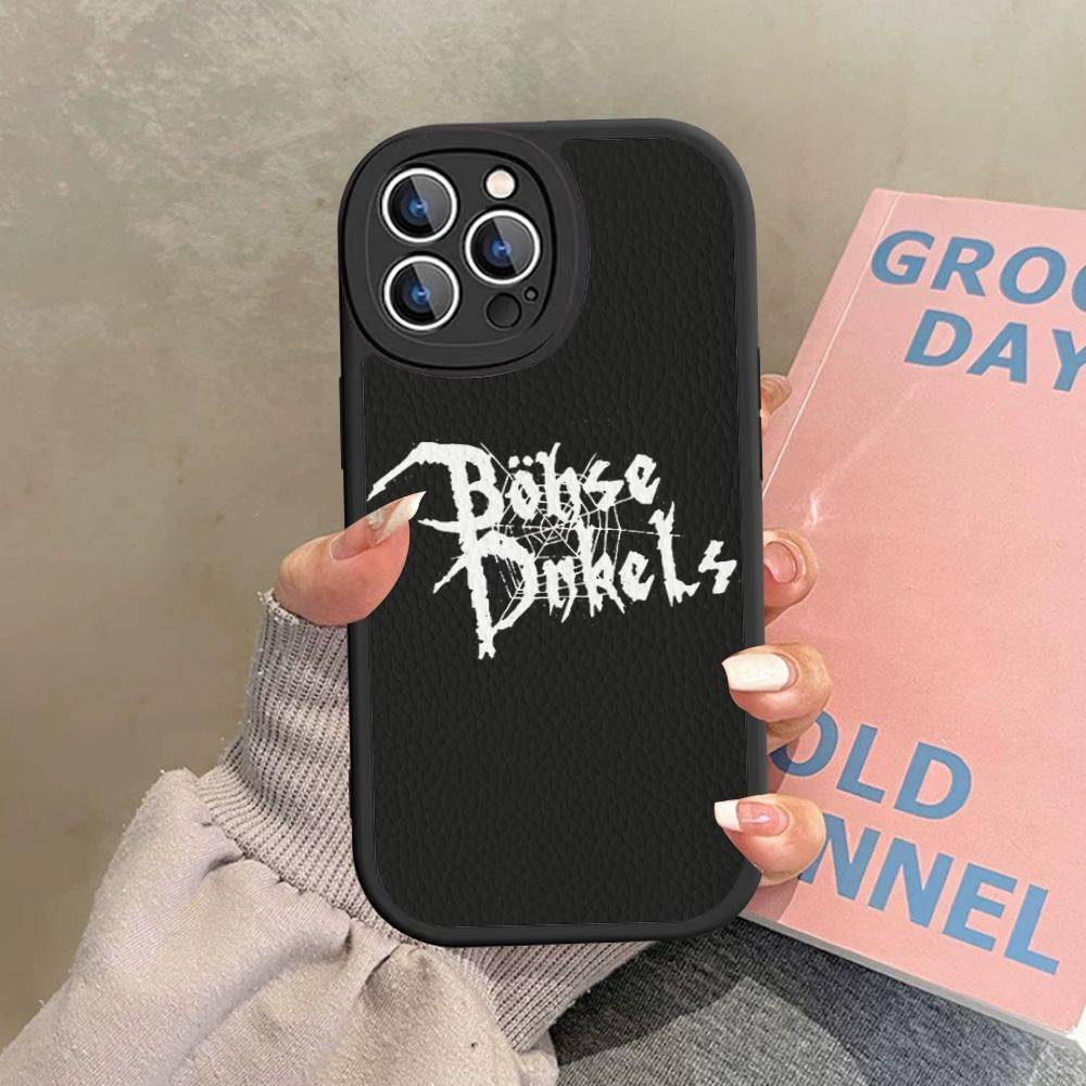B-Bohse O-Onkelz Groupe Coque de Téléphone Cuir Dur Pour IPhone 16 15 14 13 12 Mini 11 14 Pro Max Xs X Xr 7 8 Plus Fundas