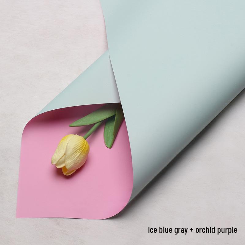 

Водонепроницаемая двухцветная оберточная бумага для цветов для флористов и упаковки букетов 56*56 cm, 20 Sheets/Pack