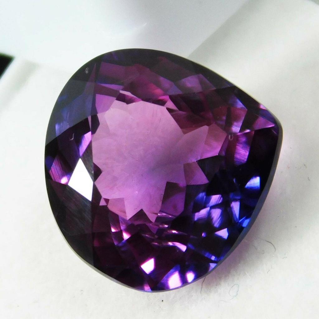 Natural Purple Tanzanite Loose Gemstone 8.56 Ct Pear Cut for Jewelry Making and Gem Collections