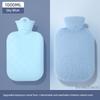 Hot Water Bottle for Warming, Plush Hot Water Bag for Stomach, Bed, and Hand Warming, Explosion-Proof, Suitable for Female Students and Menstrual