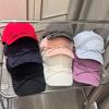 Strap Bow Baseball Cap Women's Ins Fashion Cotton Soft Top Cap Sweet Girl Face Small Sun Hat