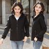 Oversize Women'S Jackets Large Size Spring Autumn Women Trench Coats Hooded Windbreaker Short Loose Coat Women Outwear