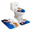 Christmas Bathroom Floor Mat Toilet Three-Piece Set