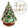 Handmade Pearl-encrusted Enamel Painted Crafts Gifts Christmas Tree Organizer