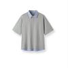 Semir Men's Casual Plaid Faux-Layered Polo Shirt