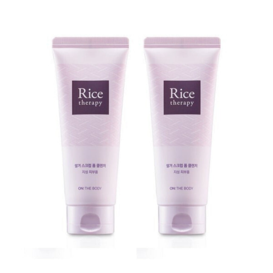 On the Body Rice Therapy Rice Bran Scrub Foam Cleanser 150g*1Pc/2Pcs