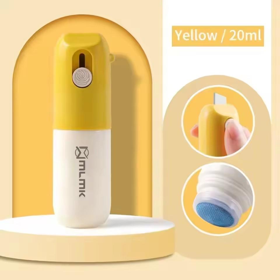 Thermal Paper Correction Fluid with Unboxing Knife Portable Durable Thermal Paper Data Identity Protection Fluid Eraser 20ml