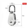 Stainless Steel Pulley M15/M20 M25 M32 M50 Single Wheel Swivel Lifting Rope Pulley Set  Lifting Wheel Tools