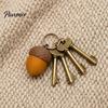 Portable Fidget Accessory 3D Printed Acorn Clicker, Fake Finger Stress Backpack Hanging Decoration Relief Push Toy, Gift for Kids Teens Adults Desktop