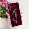For Huawei Y9s Case Transparent Luxury Crown A-Z Letters 2D Painted Soft Casing For Huawei Y9s STK-L21 STK-LX3 STK-L22 Cover