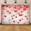 Red Pink Heart Balloon Background Multi Functional Love Banner Birthday Festival Wedding Couple Portrait Photography Backdrop