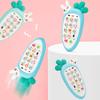 Creative Cartoon Rabbit Carrot Simulation Music Phone Toys Silicone Can Chew Mobile Phones Baby Education Learning Props Gifts