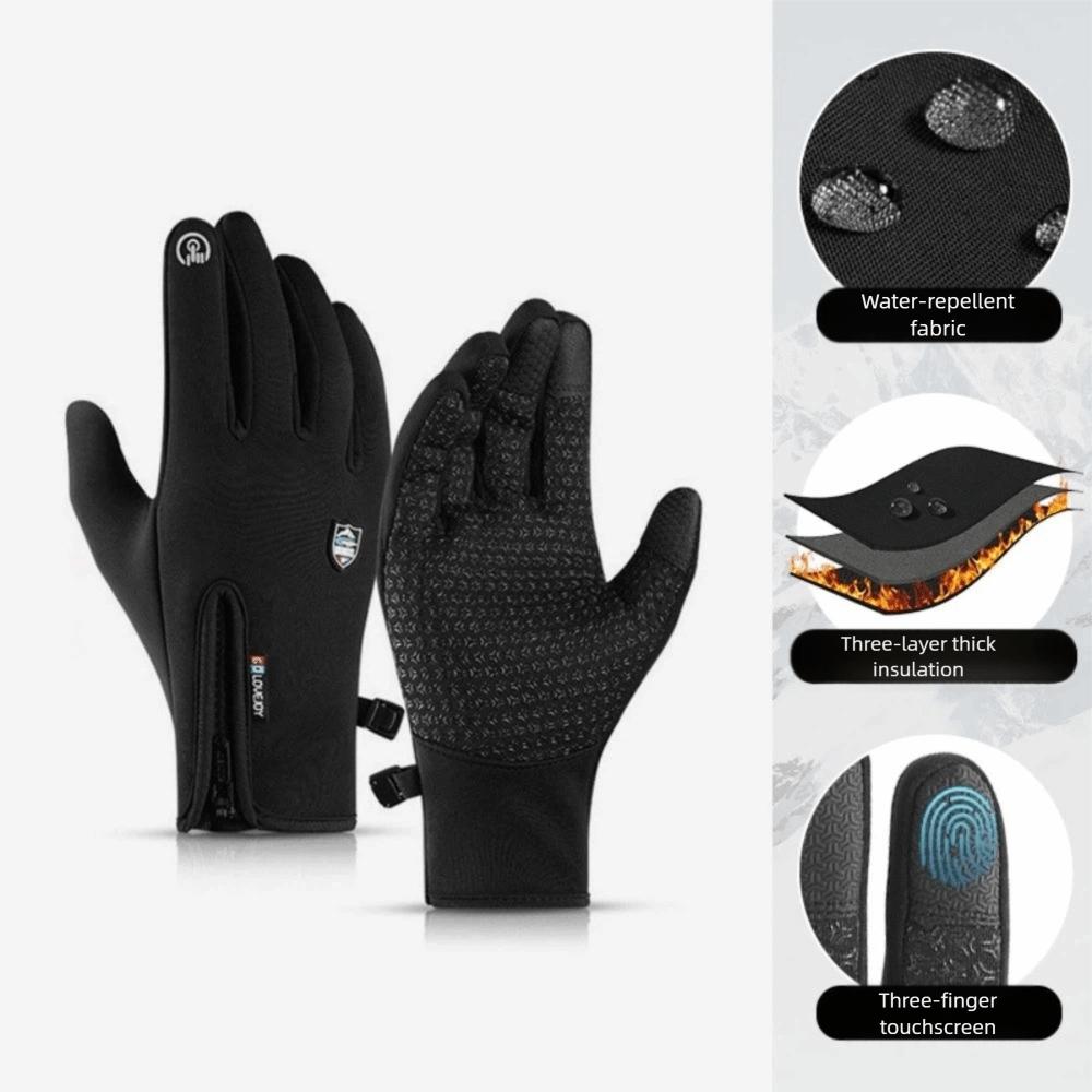 Warm Winter Thermal Gloves Windproof Touch Screen Gloves New Motorcycle Gloves  Outdoor Sports