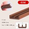 6Meters D/E/I Type Door Window Sealing Strip Silicone Rubber Weather Strip Self-adhesive Tape Anti-collision Insulation Seal