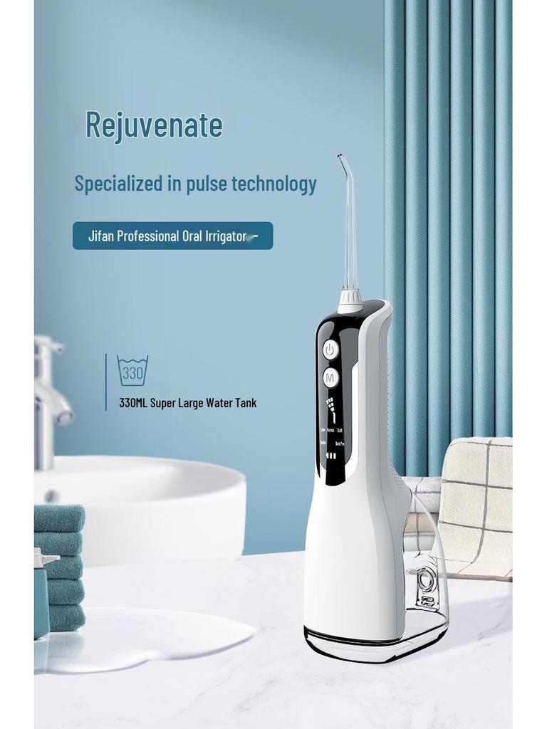 International Large Screen Water Flosser: Portable Electric Oral Irrigator for Dental Care and Teeth Whitening