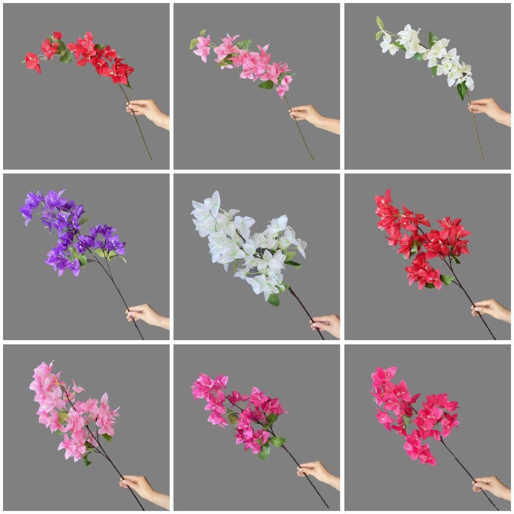 76cm Simulation Flower Real Touch Silk Flower Lifelike Fake Bougainvillea Spectabilis  Home