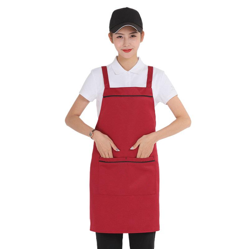 Premium Women's Waterproof Work Apron with Custom Logo for Restaurants, Cafes, Hotels, Flower Shops, and Supermarkets