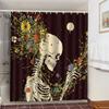 Skull Shower Curtain Waterproof Polyester Fabric Gothic Halloween Sexy Woman Love Print Shower Curtain Cortina De La Ducha
