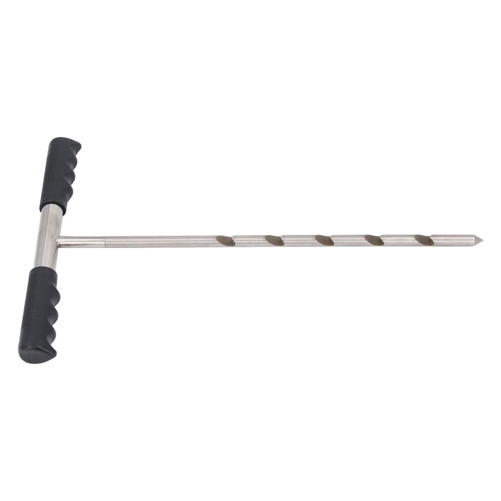 Stainless Steel Soil Sample Probe Combined Probe Rod Adjustable 17‑32‑48 Inch Probe Tool with T Handle Soil Sample