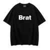 T-Shirt Brat Album Print Men Women Cotton Hip Hop Oversized Tshirt Short Sleeve T Shirt