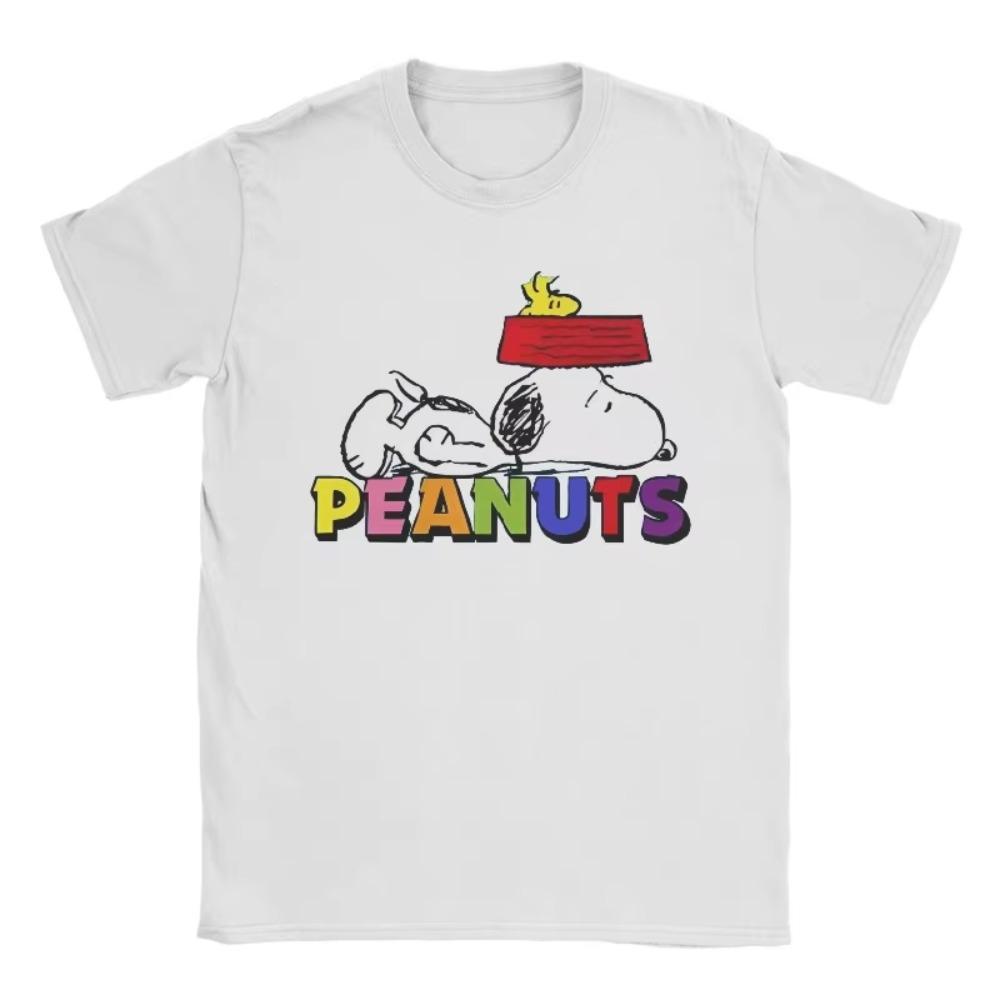 Unisexs Womens Cartoon Snoopy Peanuts TShirt Cotton Printed TShirt Top Casual Fashion Unisex Womens Y2K Harajuku TShirt