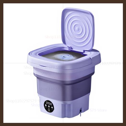 

8 л Портативная Складная Мини-стиральная машина с центрифугой Компактная стиральная машина для носков, нижнего белья, для путешествий, для дома, ведро EU