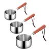 Small Saucepan Oil Melting Cooking Pot for Heating Milk RV Travel Stovetop