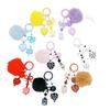 Pom-pom Beaded Phone Chain DIY Kit: Handmade Pendant Keychain Blind Box
