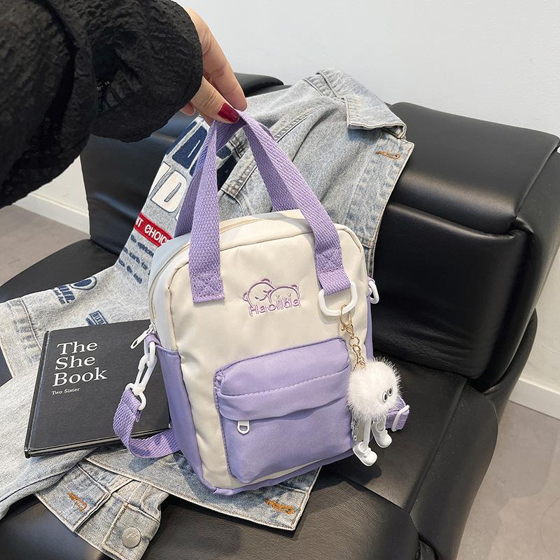 

Женская японская нишевая портативная сумка-мессенджер, маленькая, свежая и милая студенческая сумка через плечо, универсальная сумка для выхода в свет, сумка для мобильного телефона