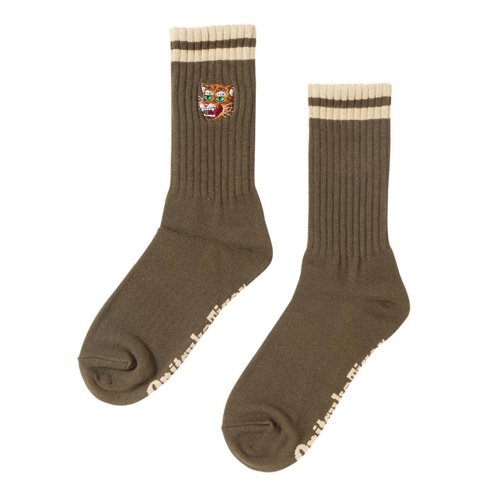 Onitsuka Tiger MIDDLE SOCKS Crew Socks Unisex 1 Pack Brown 3183A949-300