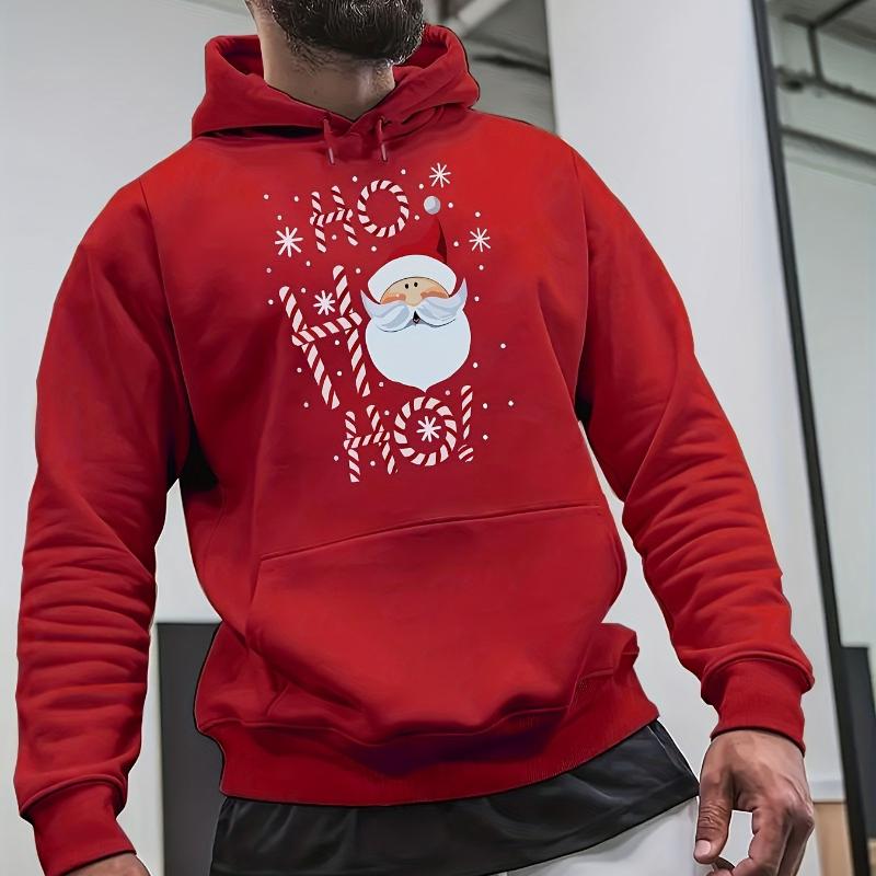 

Мужское худи с рождественским элементом в красно-зеленом колор-блоке - Уличный стиль, крутая базовая вещь XXL красный