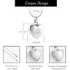 Zeqingjw Pet Cremation Jewelry for Ashes Pendant Paw Print Pet Heart Urn Necklace Memorial Keepsake Jewelry for Pet/Dog's/Cat's Ashes