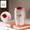 Stainless Steel Smart Coffee Thermos Cup with Seamless Inner Liner - Portable & Stylish Gift 