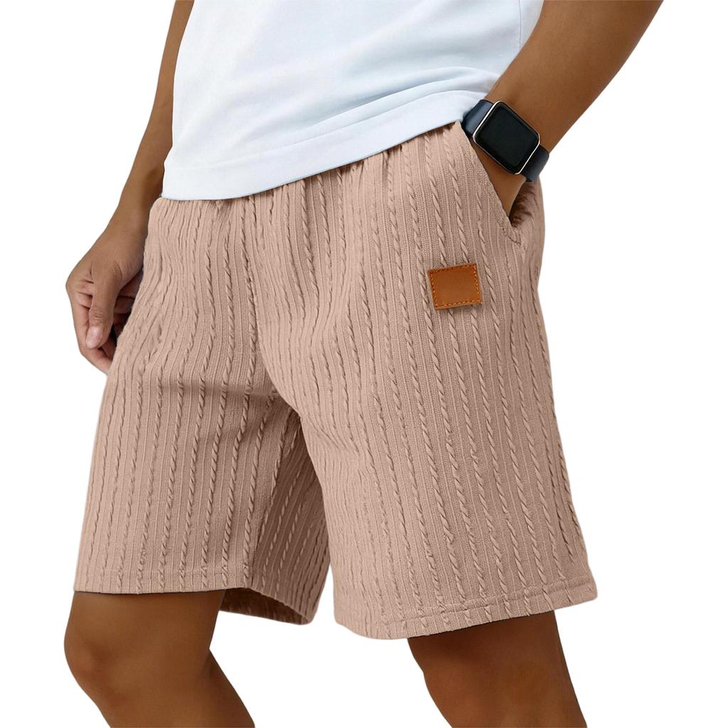 Men's Casual Shorts Elastic Waist Drawstring Beach Running Workout Short Lightweight Loose Summer Shorts