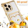 Miękkie przezroczyste etui z miejscem na karty do iPhone 17 16 15 14 13 12 mini 11 Pro X XR Xs Max 7 8 Plus 16e Odporne na wstrząsy etui