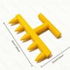 5-Prong Design Gardening Hole Punch Seeder Time-Saving Fast Seeding Flower Seedling Puncher Easy Use Durable