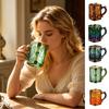 Yousheng Magic Constellation Glass Mug, 330ml Zodiac Coffee Cup with Heat Reveal Design, Starry Night Water Glass for Home