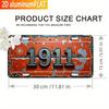 Car License Plate Metal Wall Decor 15x30cm