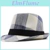 Fedoras Hat British For Style Men Women Stripe Jazz Hats Unisex Top Panama Hat Spring Autumn Bowler Caps Chapeau Femme