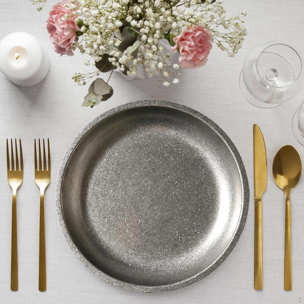 Round Dish Salad Plate Universal Reusable Seasoning Sauce for Party Home BBQ