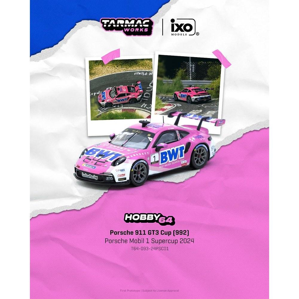 Speedmaster Japan Porsche 911 GT3 Cup Tarmacworks 1/64 Model T64-093-24PSC01 Porsche Mobil 1 Supercup 2024 Finished