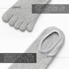 TsujiYa Ankle Foot Solid Sizes Set of 4 Men's Five-Toe Socks, Socks, Summer, Non-Slip, Black, Covers, Antibacterial, Odor-Resistant, Sweat-Wicking,